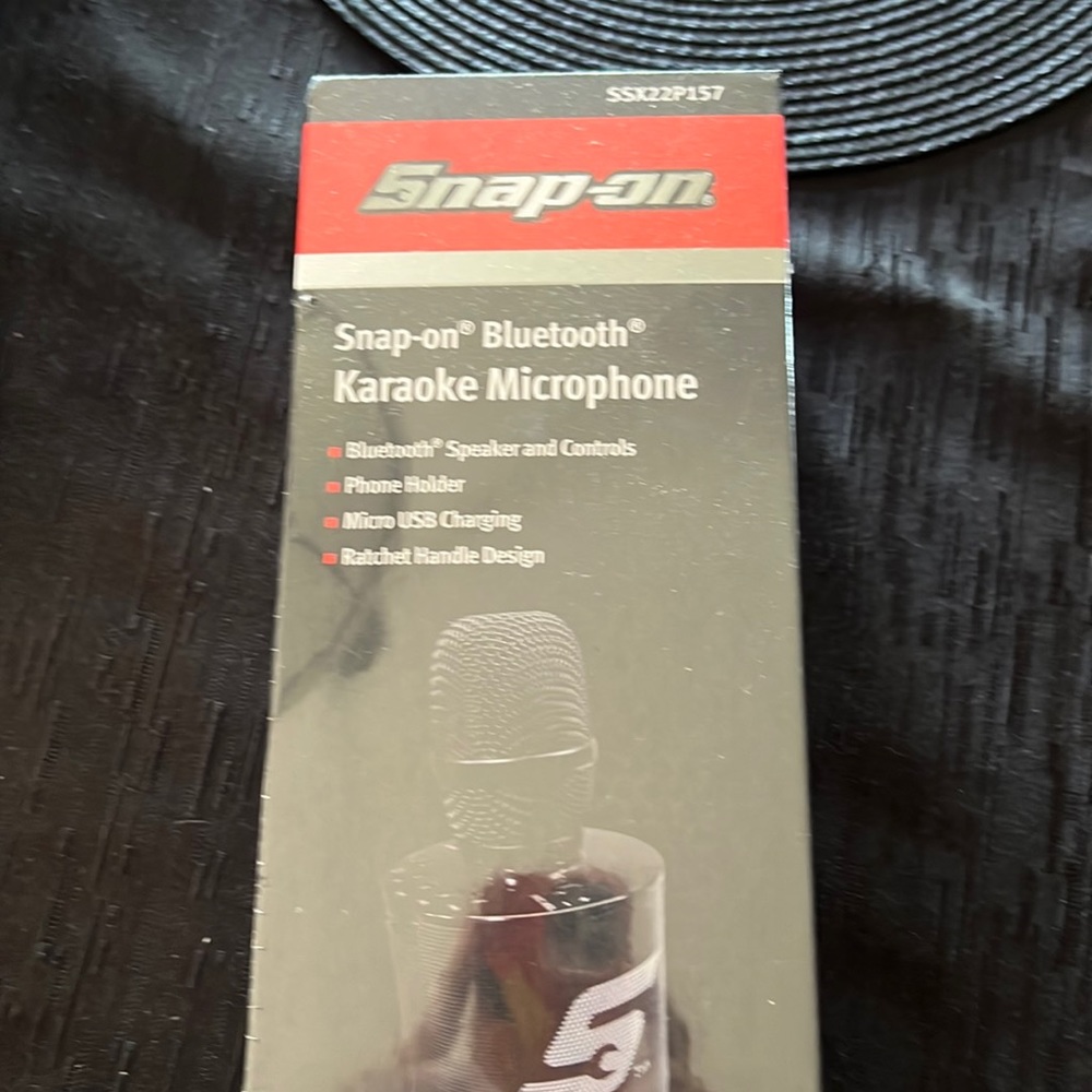 Snap on karaoke microphone